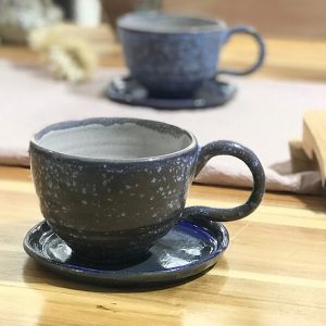 Chén Gốm Nghệ Thuật Blue Aesthetic